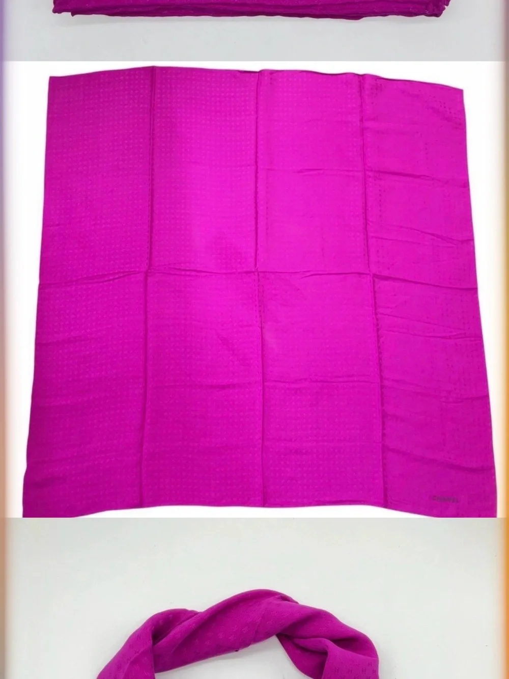 CHANEL silk square